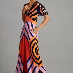 Farm Rio Deep-V Wide-Leg Jumpsuit